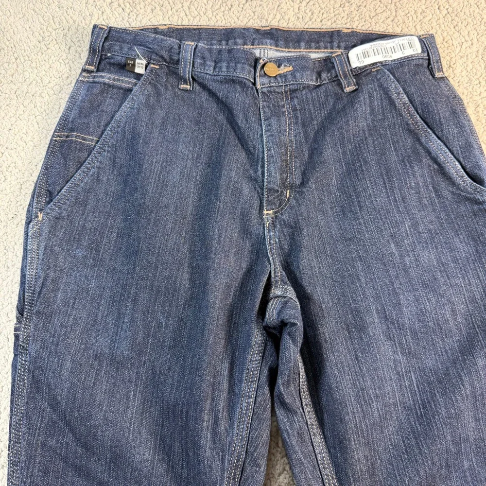 Carhartt FR Flame Resistant Work Jeans Dark Wash Carpenter Pants 30x26 290-83